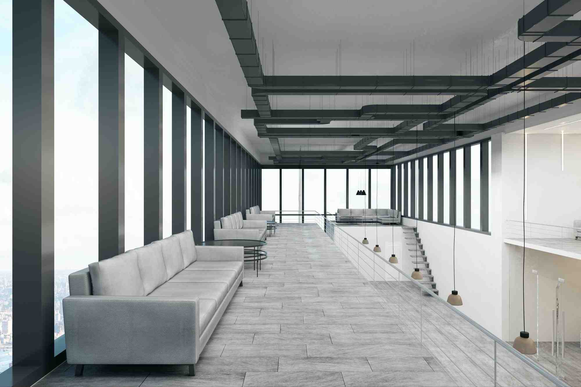 Office fit-out with new partitions and ceilings in Abu Dhabi