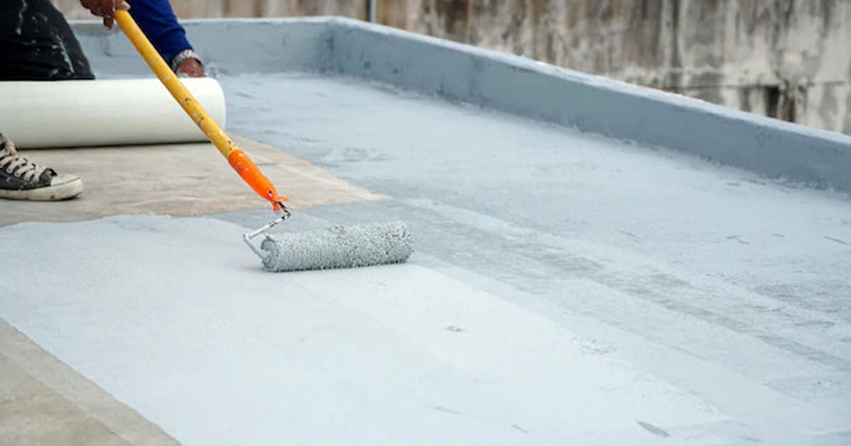 Waterproof protective coating application